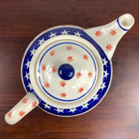 Vintage Boslawiec Pottery Tea Pot - Picture 5 of 8